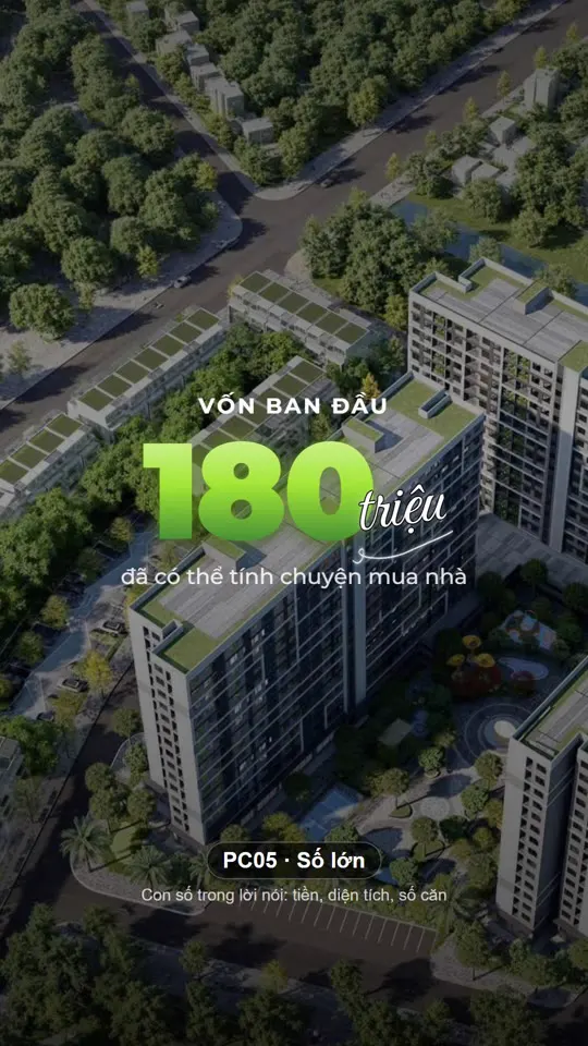 Khung hình thật: mẫu chữ nhấn số lớn